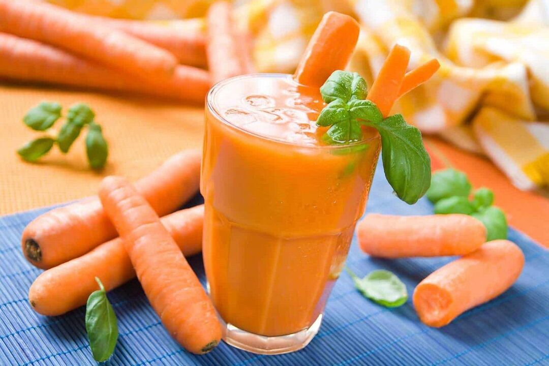 carrot juice to improve potency