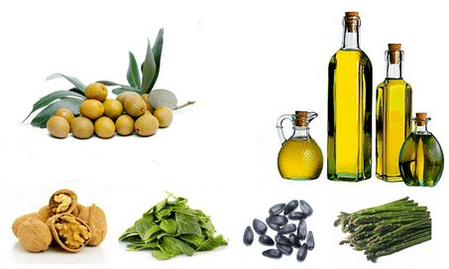Where vitamin E is contained